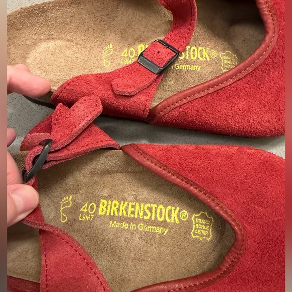 Birkenstock Rosemead Clogs Sz.9 Red - Picture 2 of 5